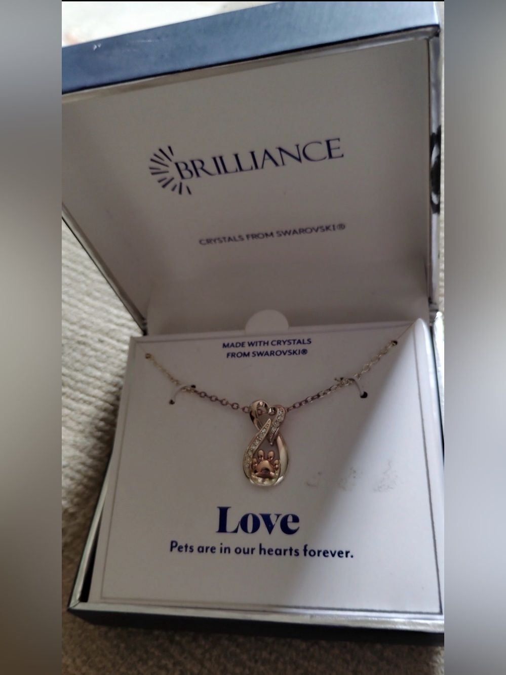 NWT Paw Print Necklace